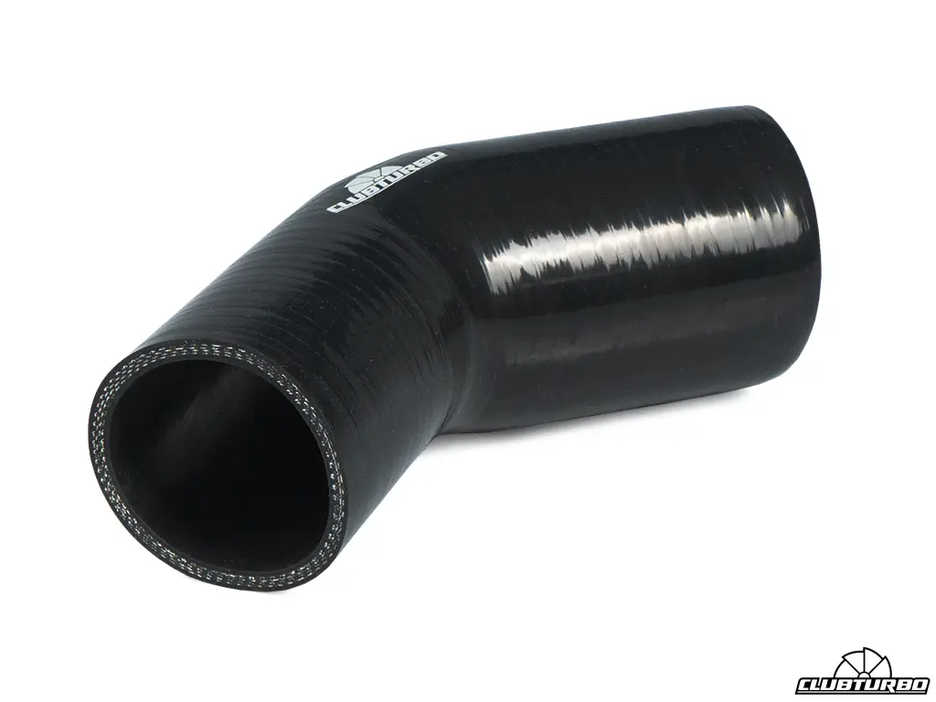 Патрубок силиконовый, 45 гр. переход 51-60 мм (2"-2,4") черный (0)