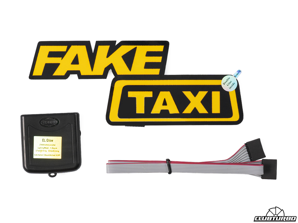 Светодиодная наклейка Fake Taxi (1)