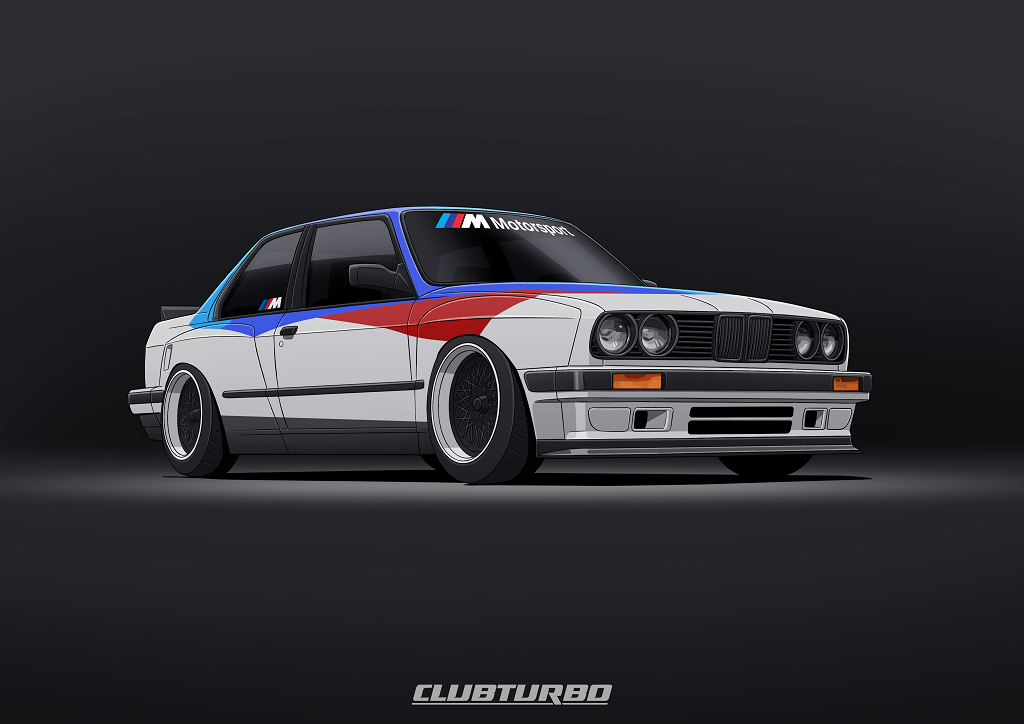 Постер BMW 3 E30 (1)